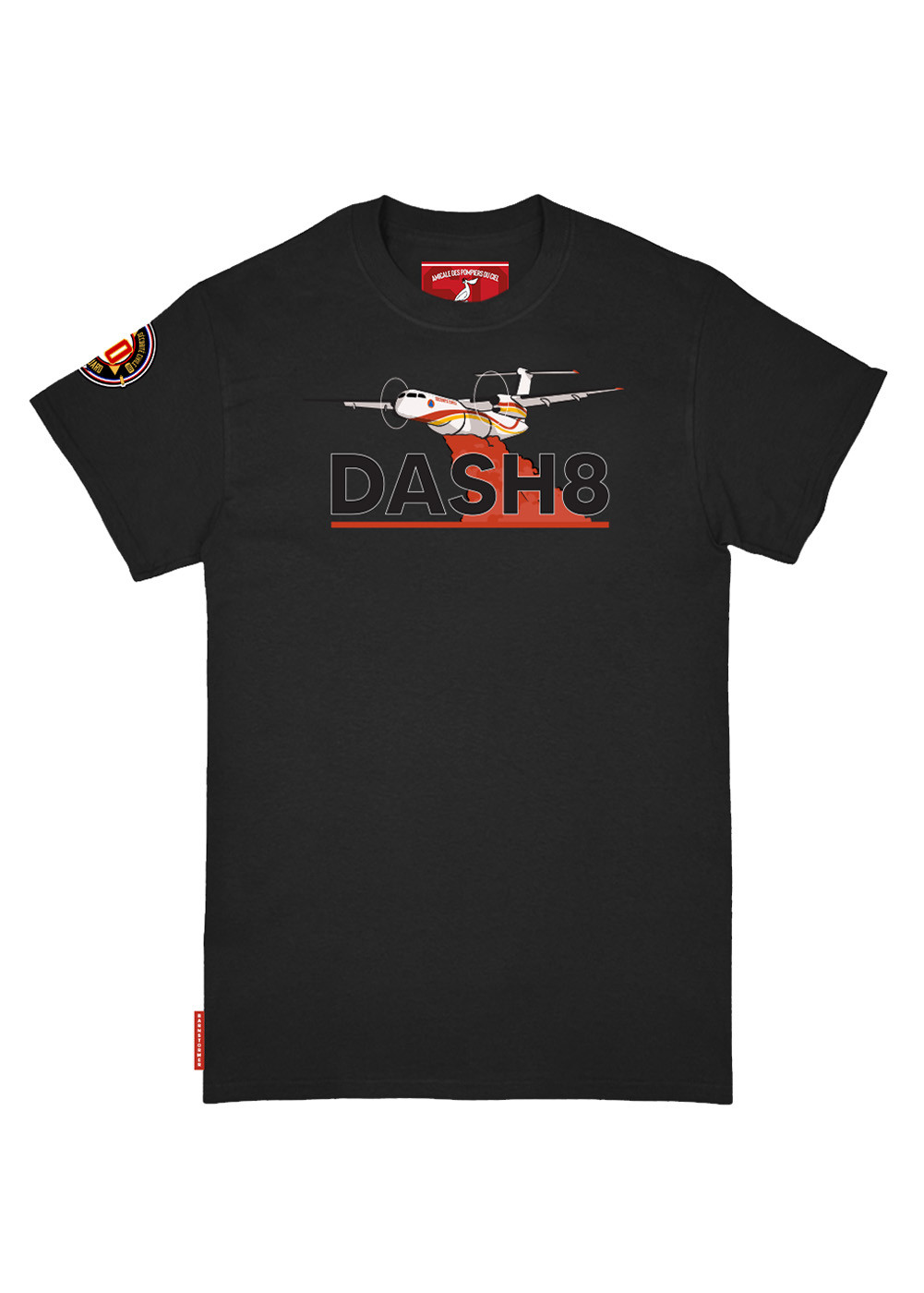 T-SHIRT DASH-8 AMICALES DES POMPIERS DU CIEL