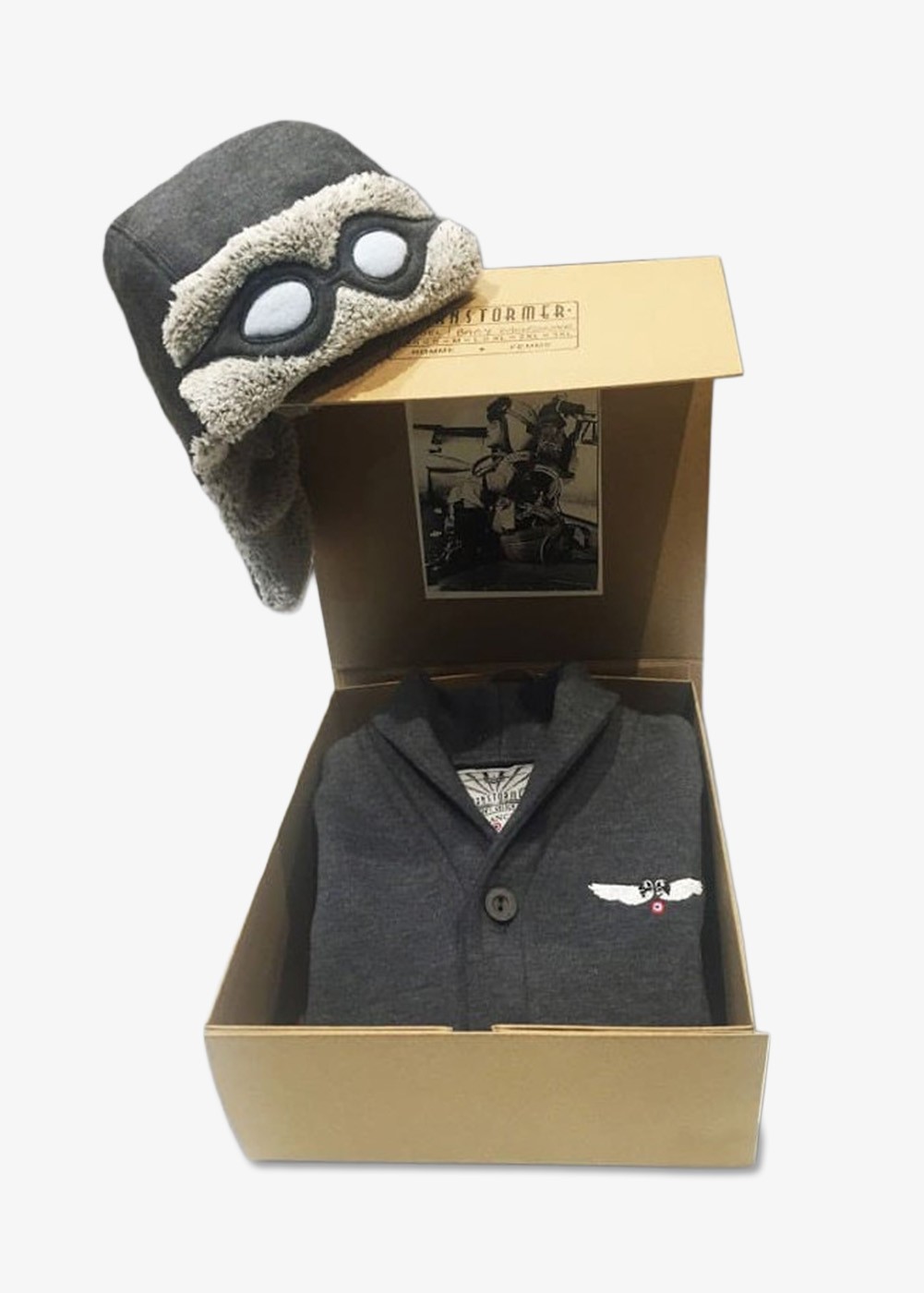 Coffret "Baby Barnstormer" (Bonnet et Gilet aviateur) | Barnstormer