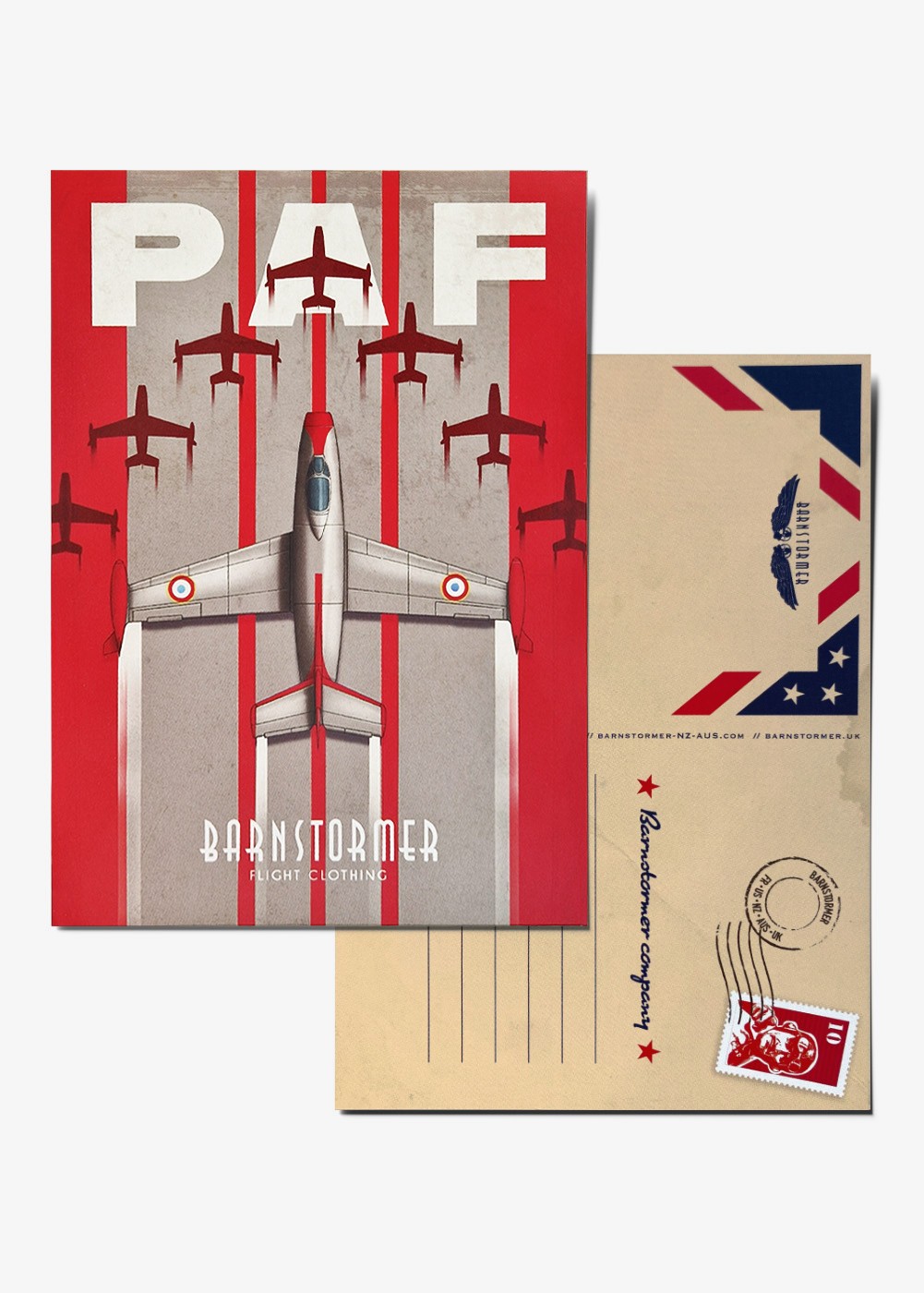"PAF - Ouragan" postcard