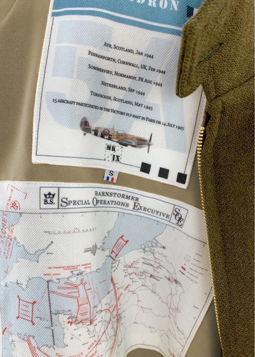 Blouson "Spitfire Mk.IX - R.Lombaert" | Barnstormer