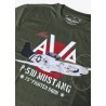 "Miss AVA P-51D Mustang" T-shirt - Khaki| Barnstormer