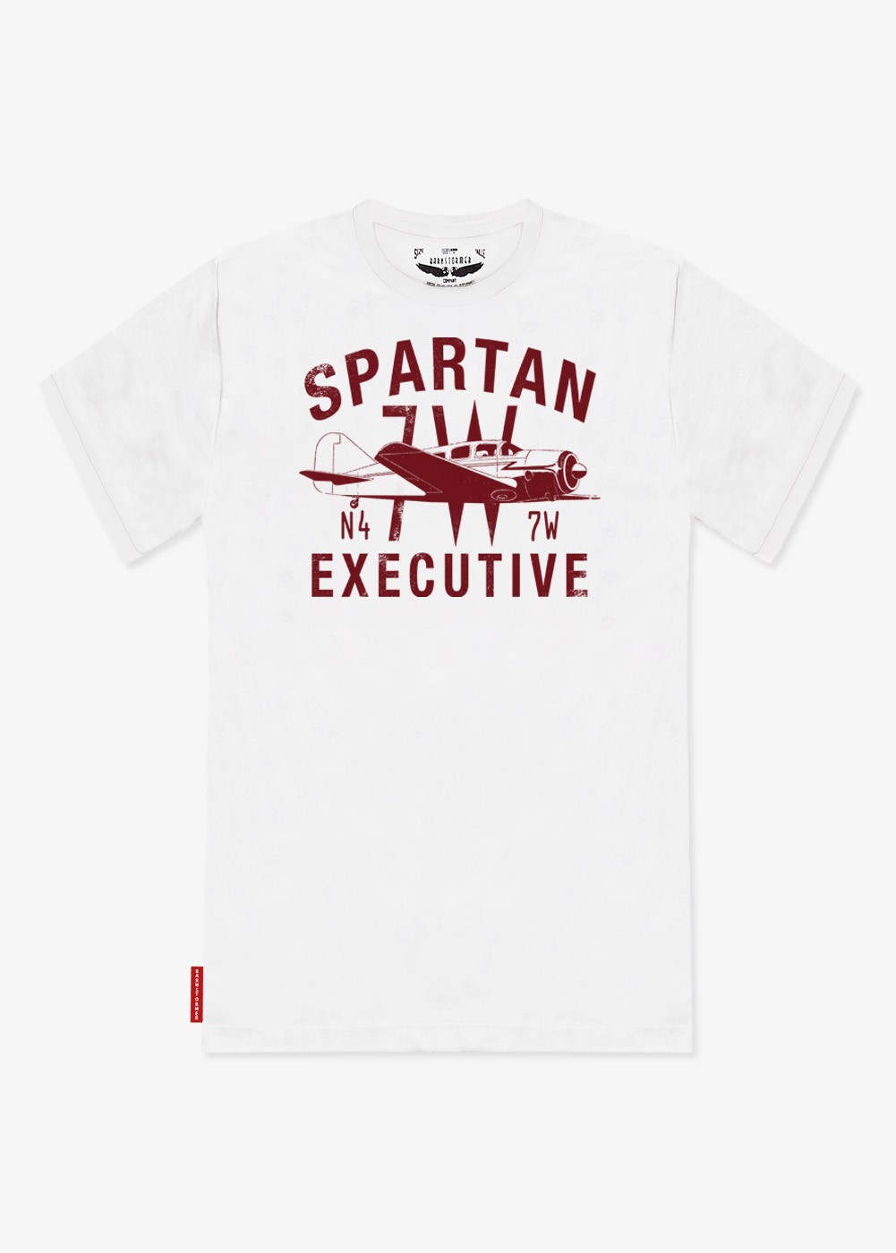T-shirt "Spartan 7W Executive" - Blanc | Barnstormer
