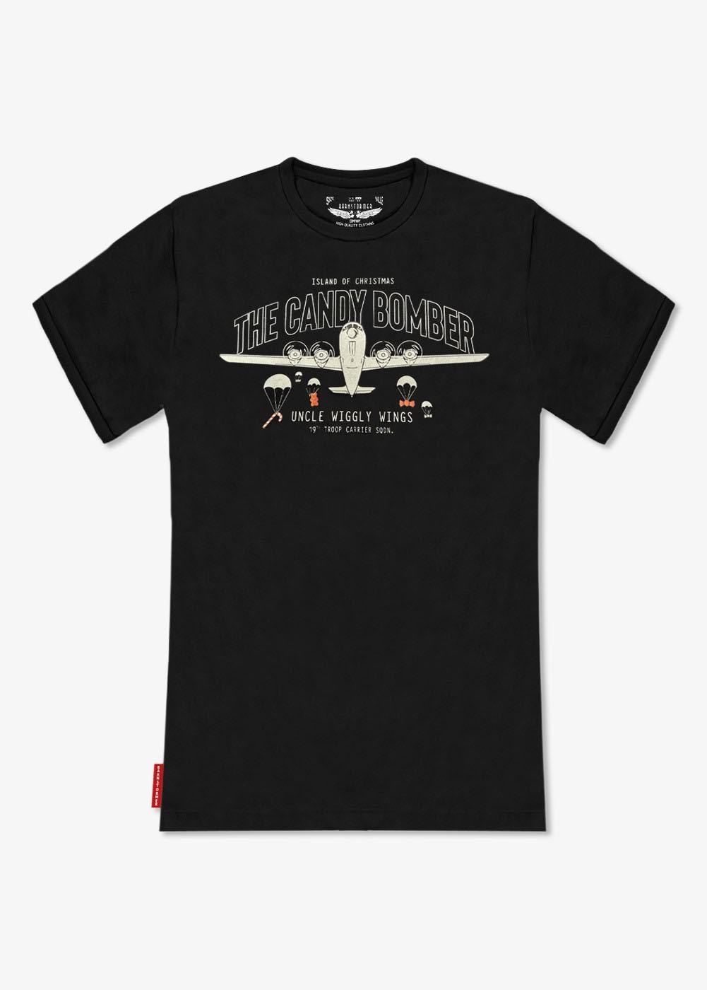 T-shirt women "The Candy Bomber" Black - Christmas 2024 | Barnstormer