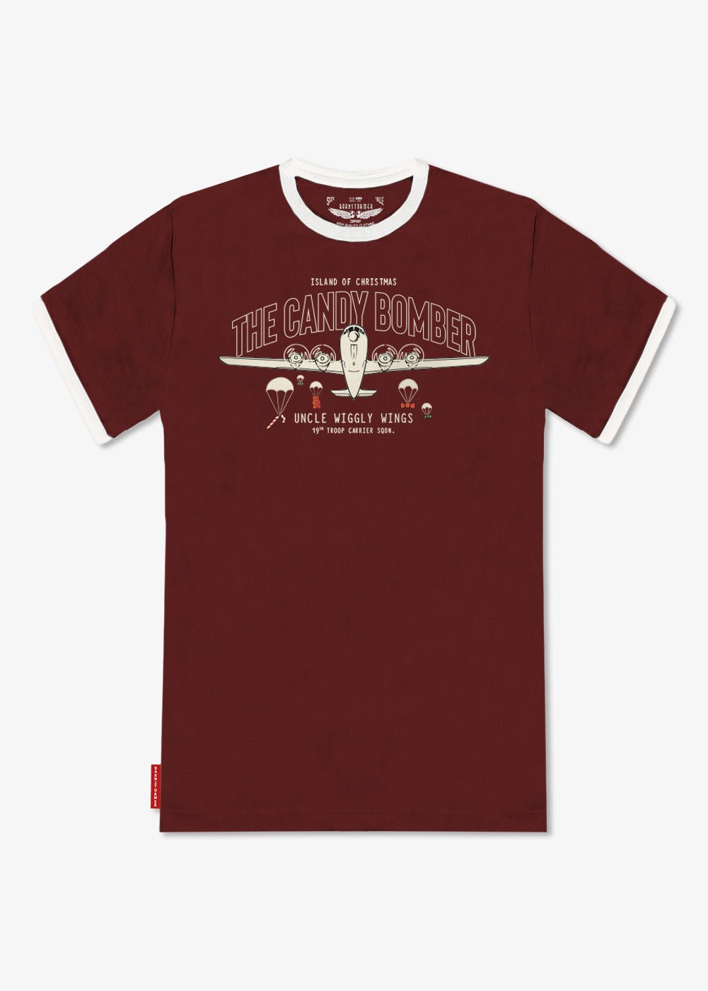"The Candy Bomber" T-shirt - Red | Barnstormer