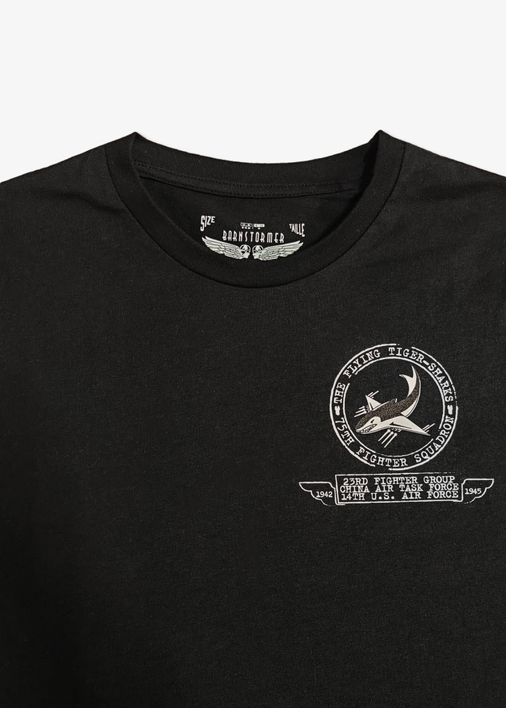 T-shirt Tiger Shark P-51 - Barnstormer