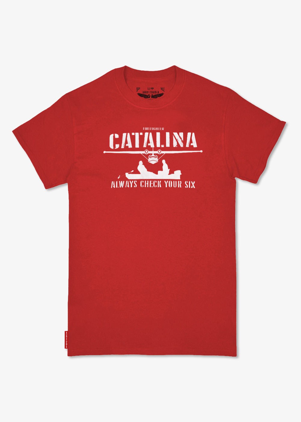 T-shirt Catalina "Always check your six" - Barnstormer