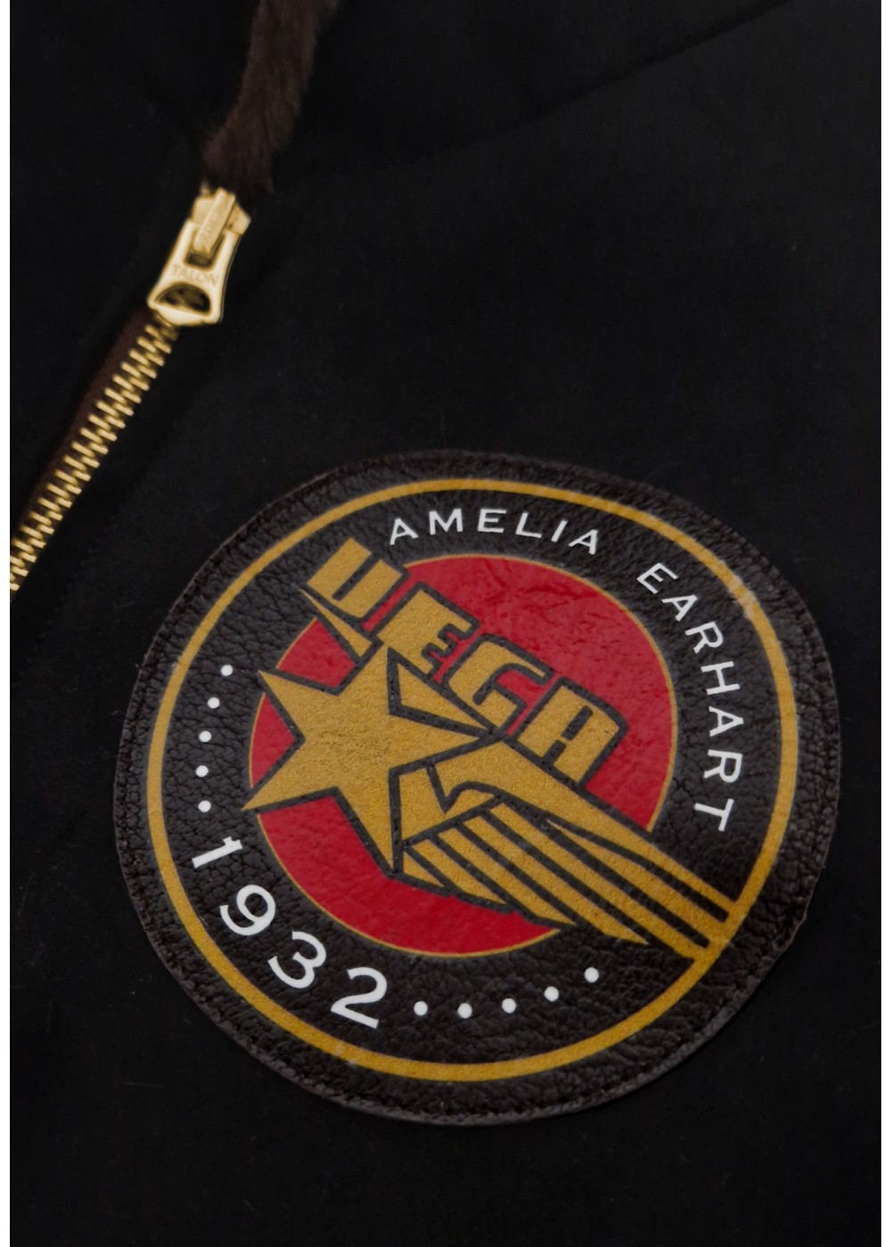 Blouson femme "Amélia Earhart" - Noir | Barnstormer