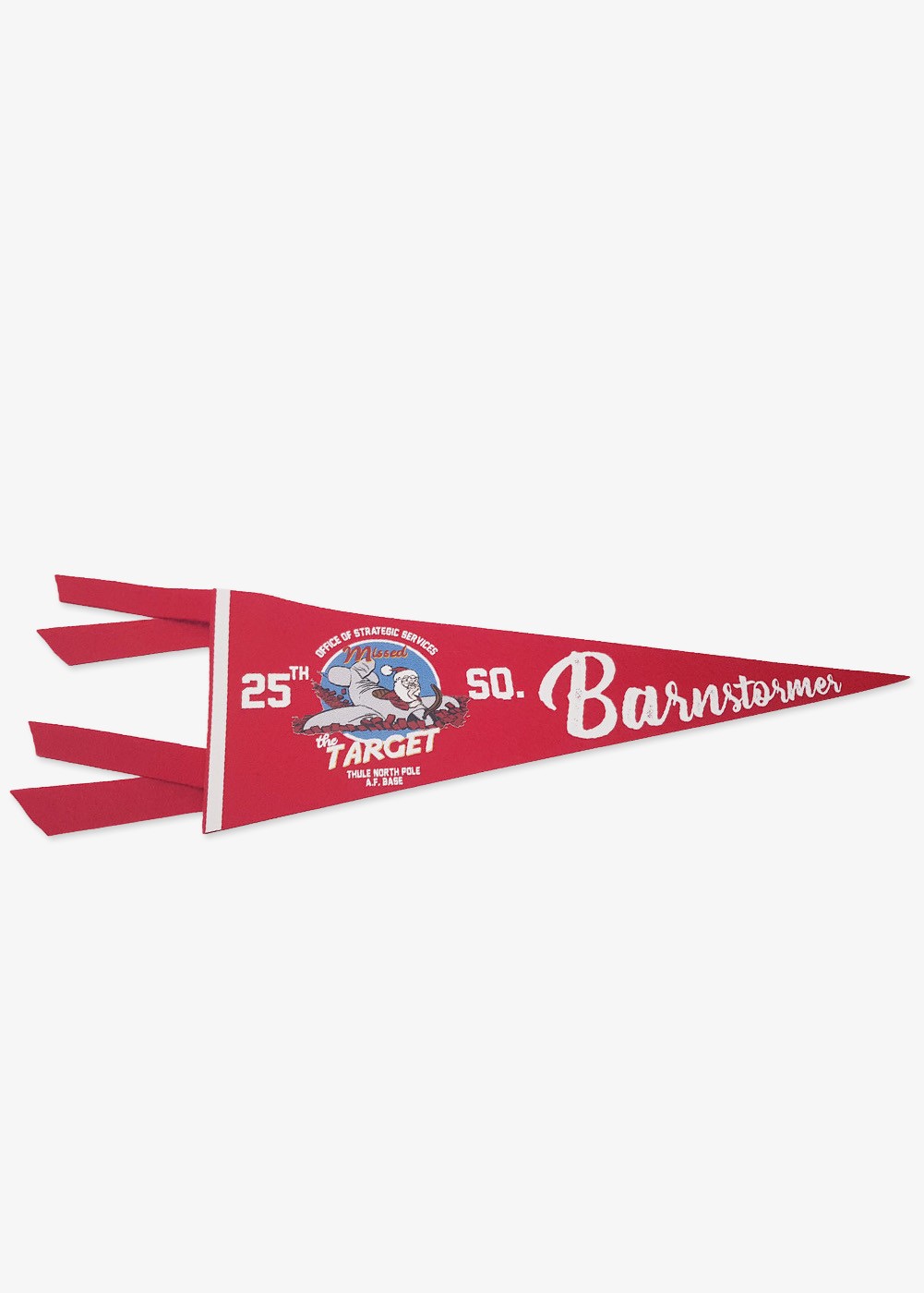 "Missed the Target" pennant | Barnstormer