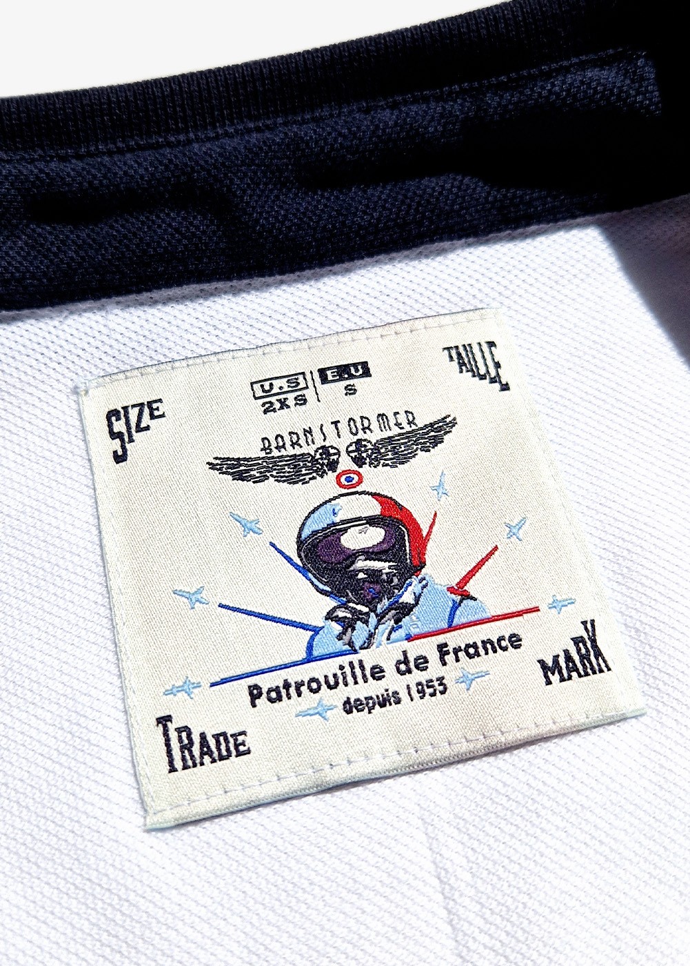 Polo "Patrouille de France 2025" - Blanc | Barnstormer