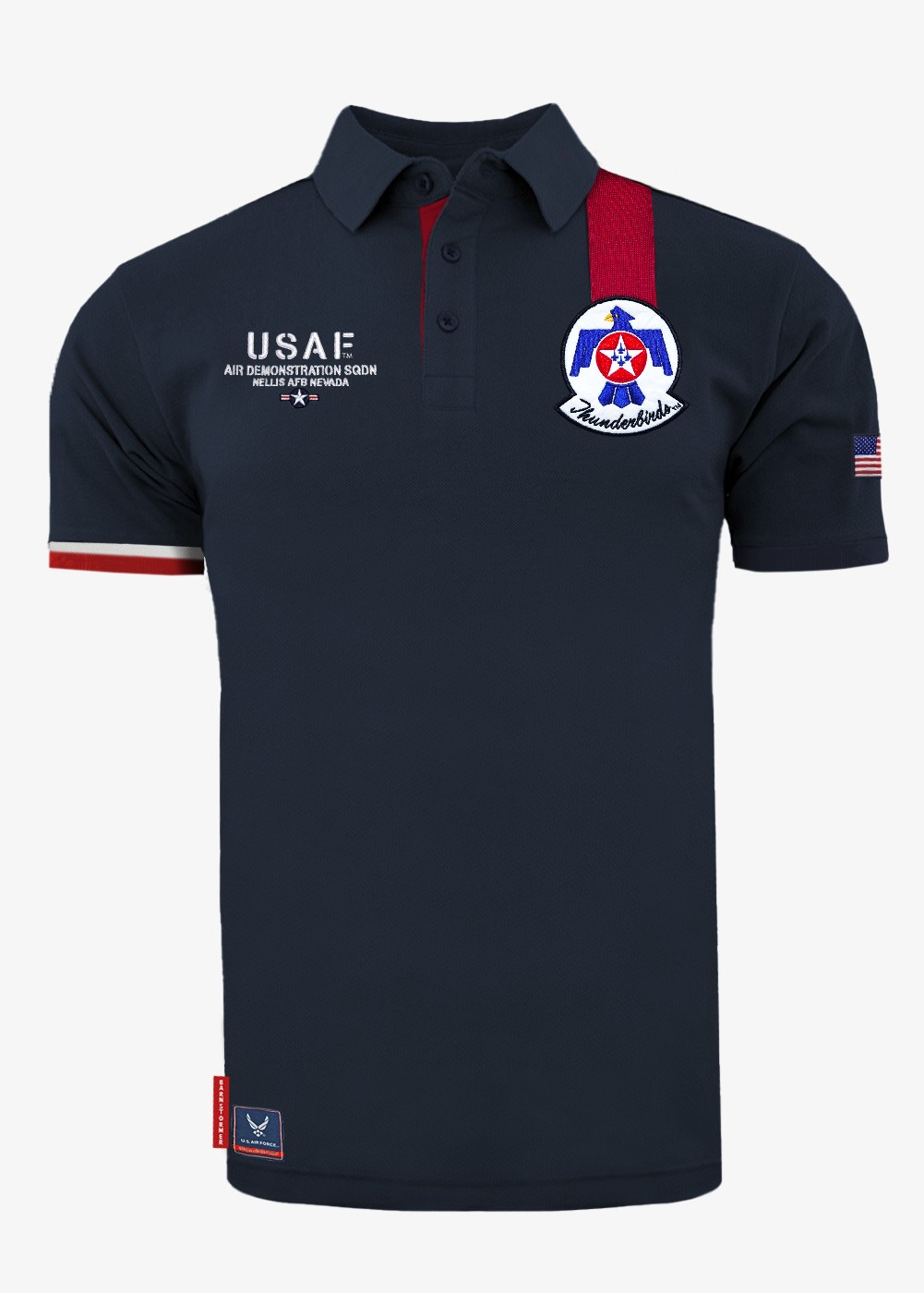 Polo "Thunderbirds" marine - Officiel USAF | Barnstormer