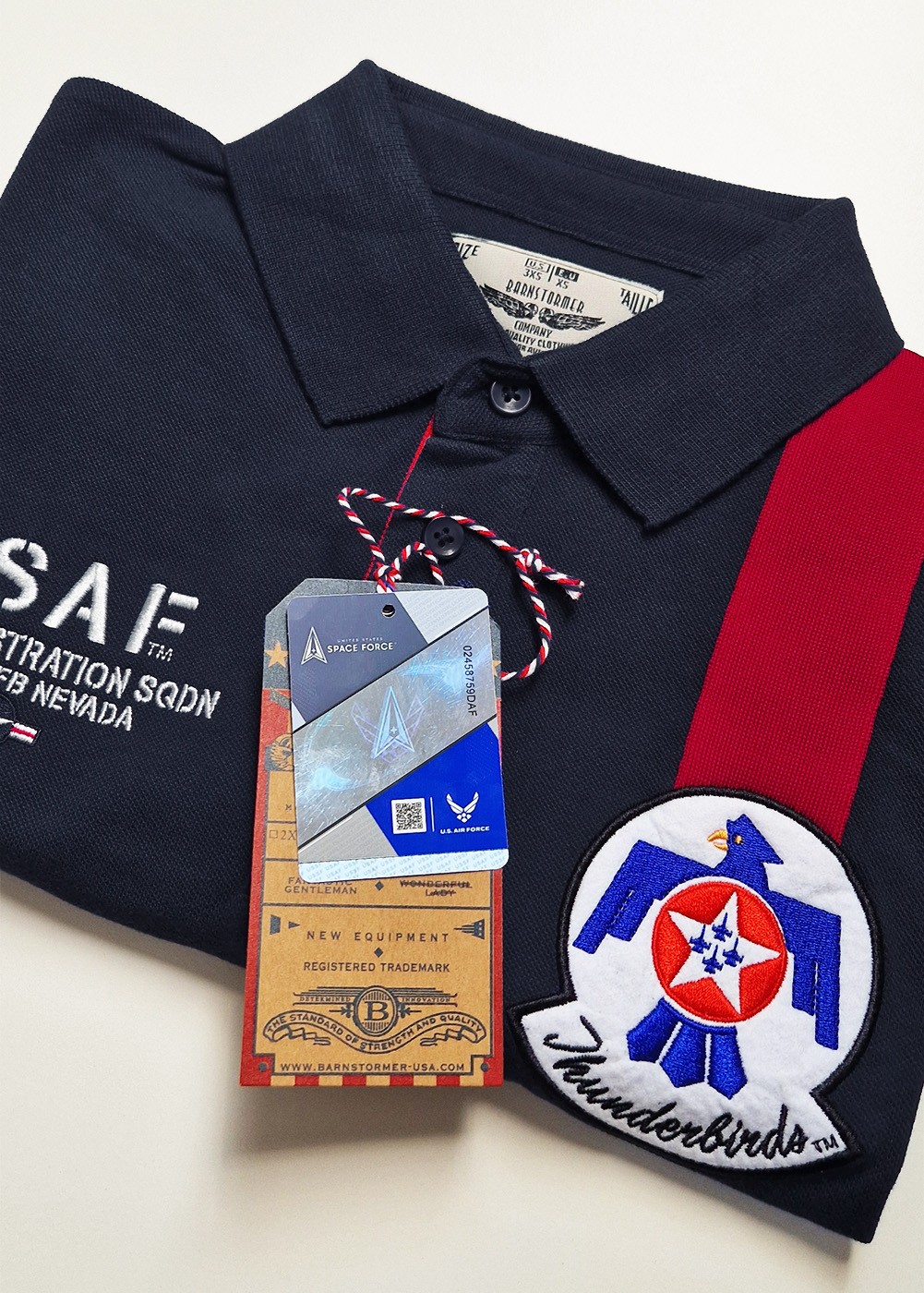 "Thunderbirds" polo - navy - Official USAF | Barnstormer