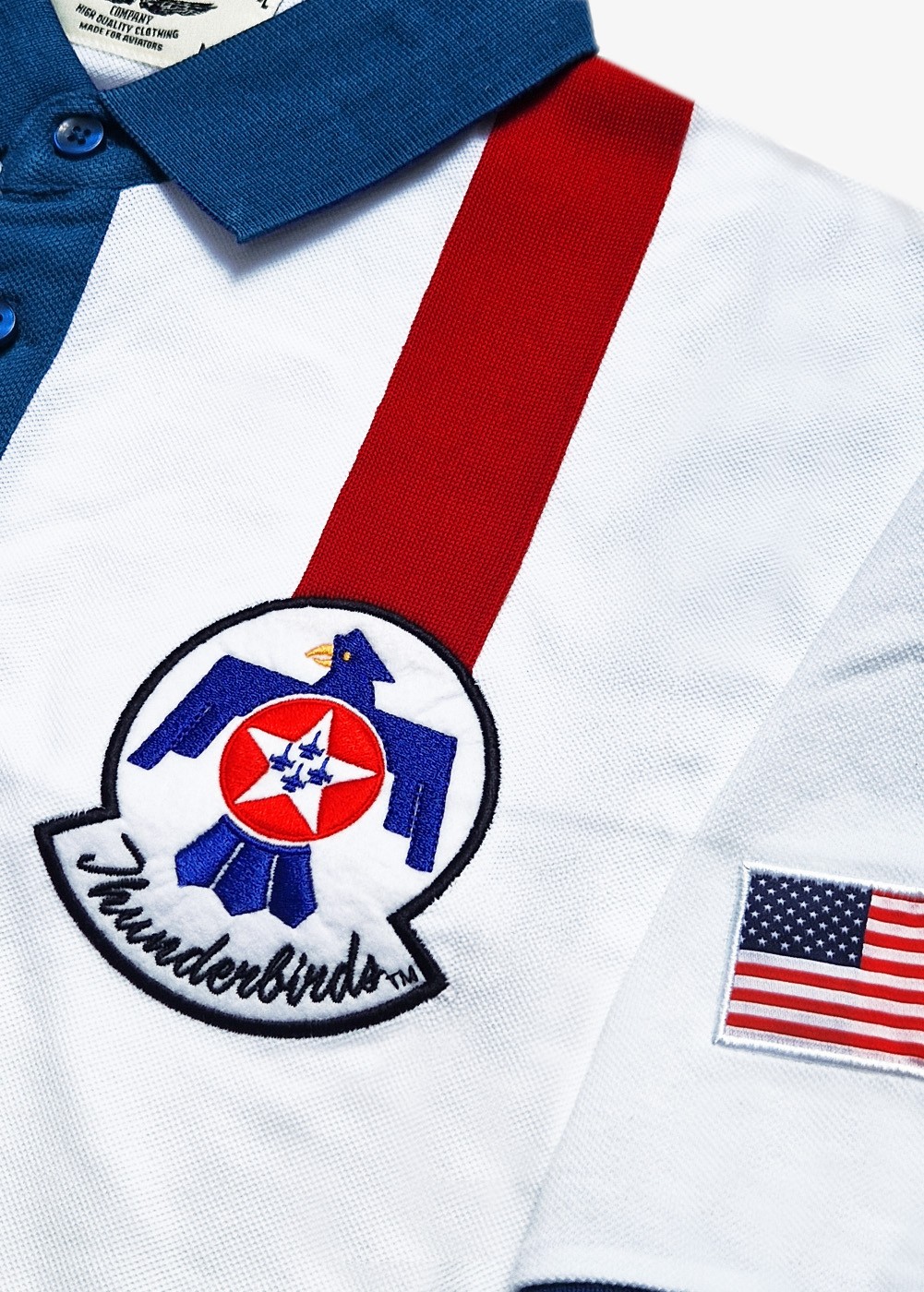 Polo "Thunderbirds" blanc - Officiel USAF | Barnstormer