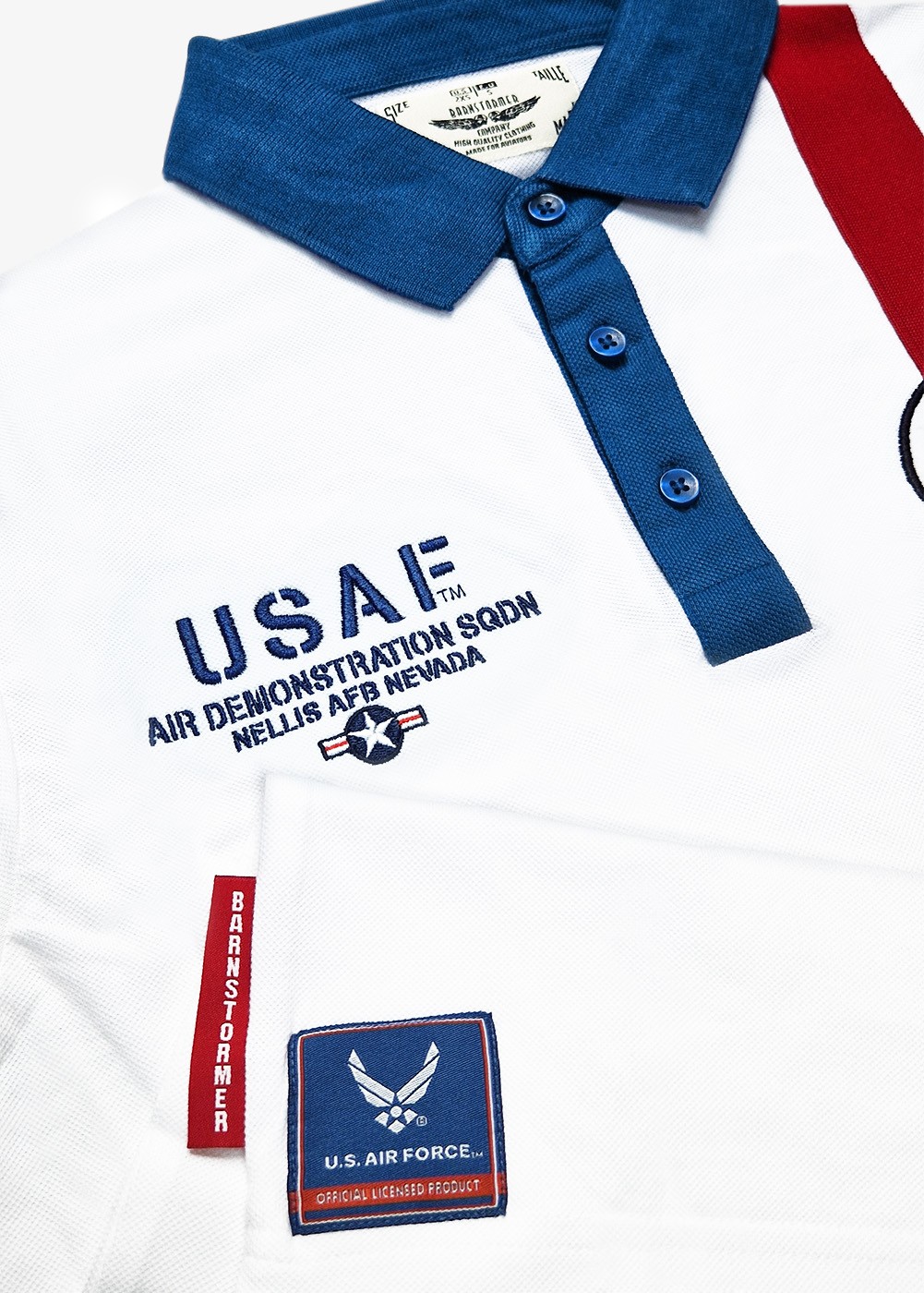 "Thunderbirds" polo - white - Official USAF | Barnstormer