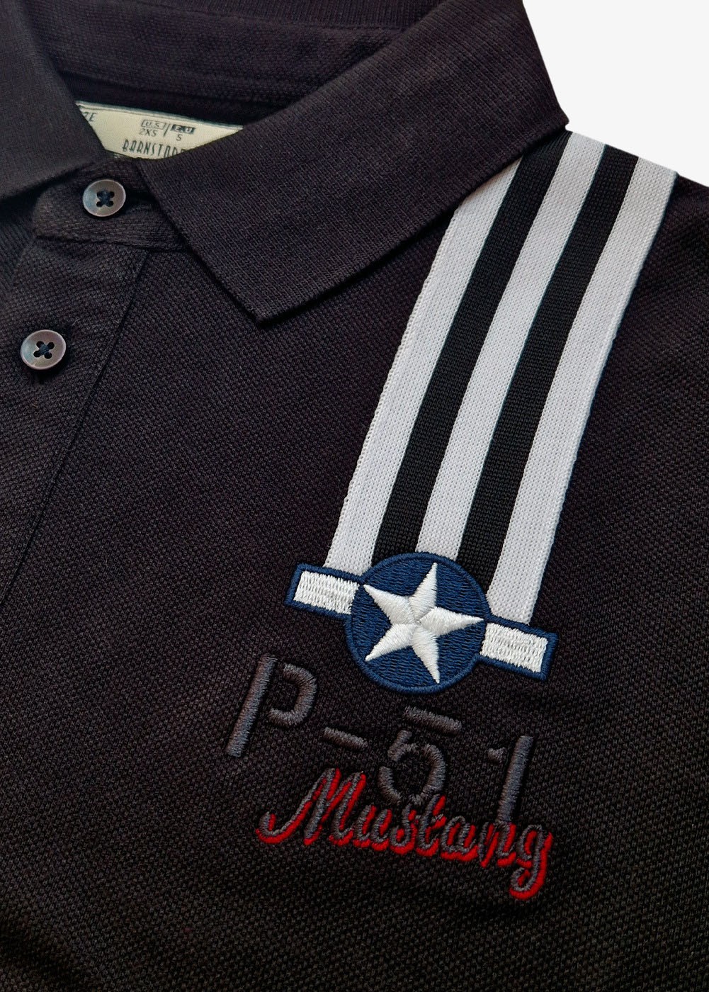 "Black Tail P-51 Mustang" women's polo | Barnstormer