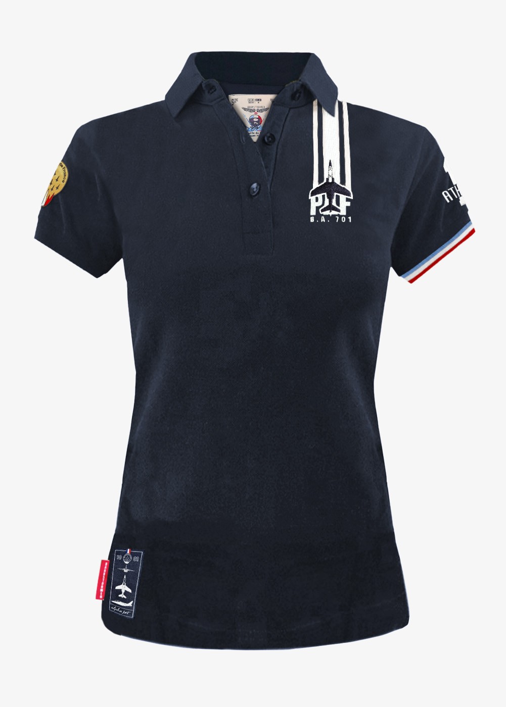 Polo femme "Alpha Jet 2025" - Marine | Barnstormer