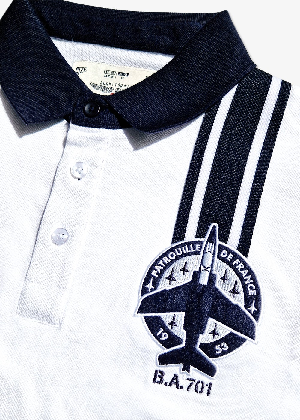 Polo femme "Patrouille de France 2025" - Blanc | Barnstormer