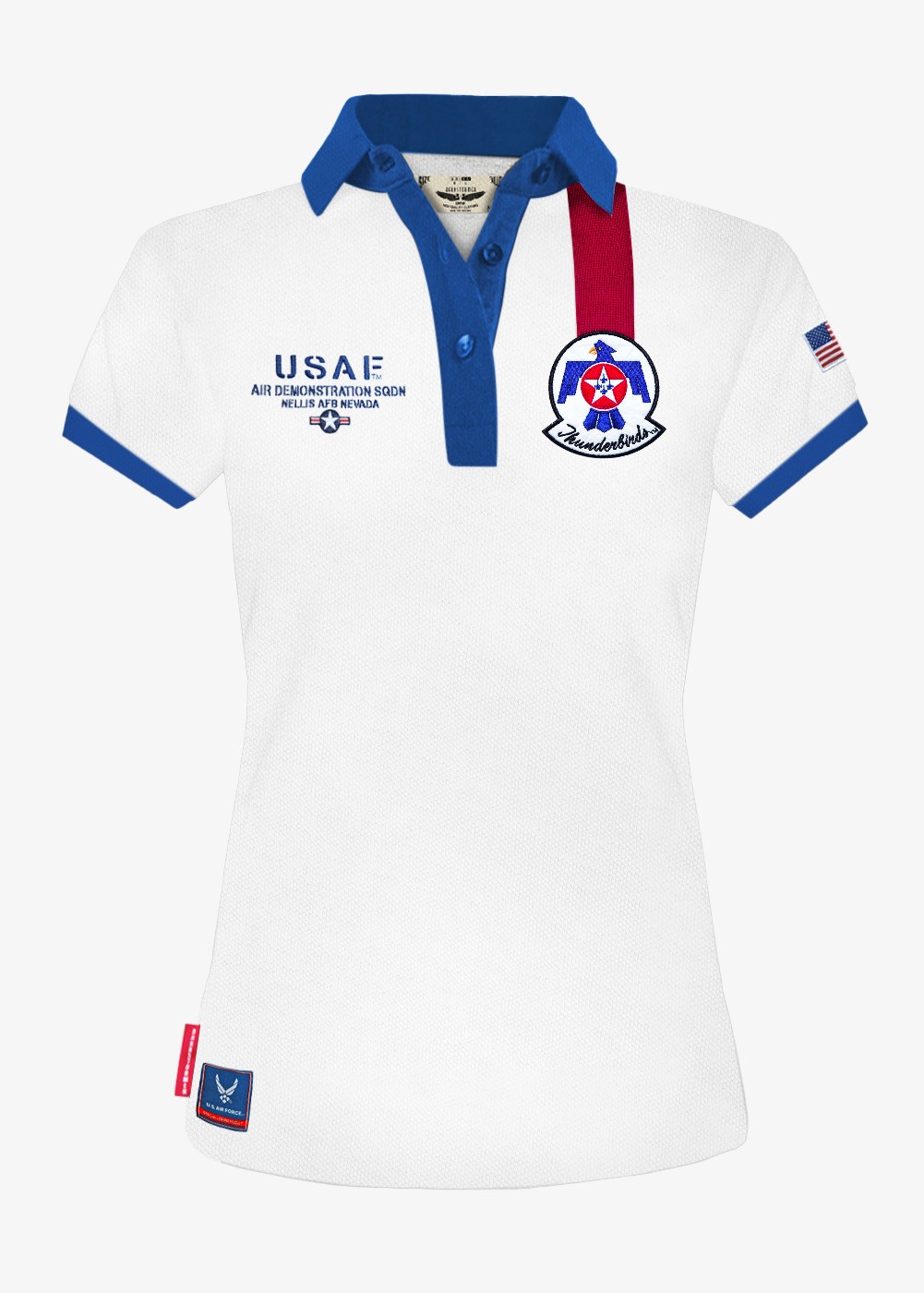 "Thunderbirds" women's polo - White | Barnstormer