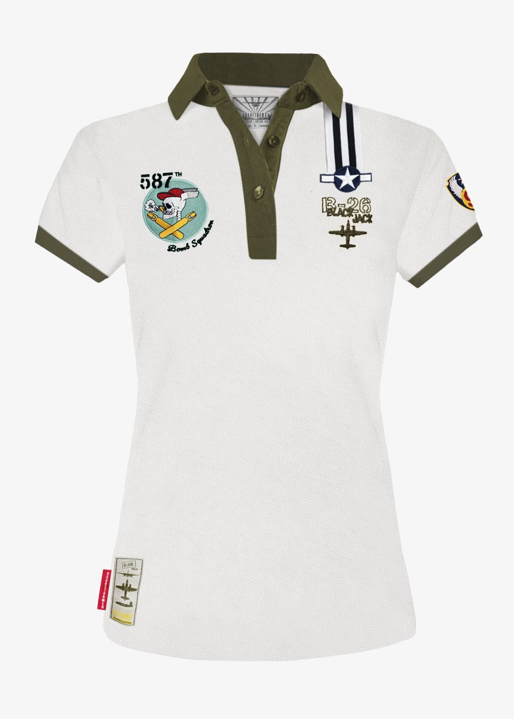 "Black Jack" women's polo | Barnstormer