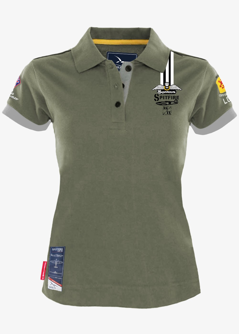 "Spitfire - Pierre Clostermann" women's polo | Barnstormer