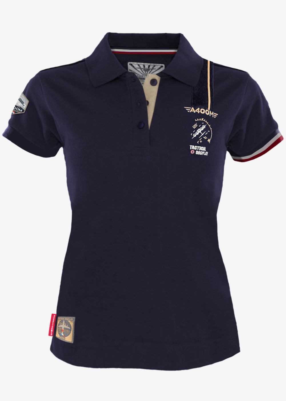 "A400M" women's polo | Barnstormer