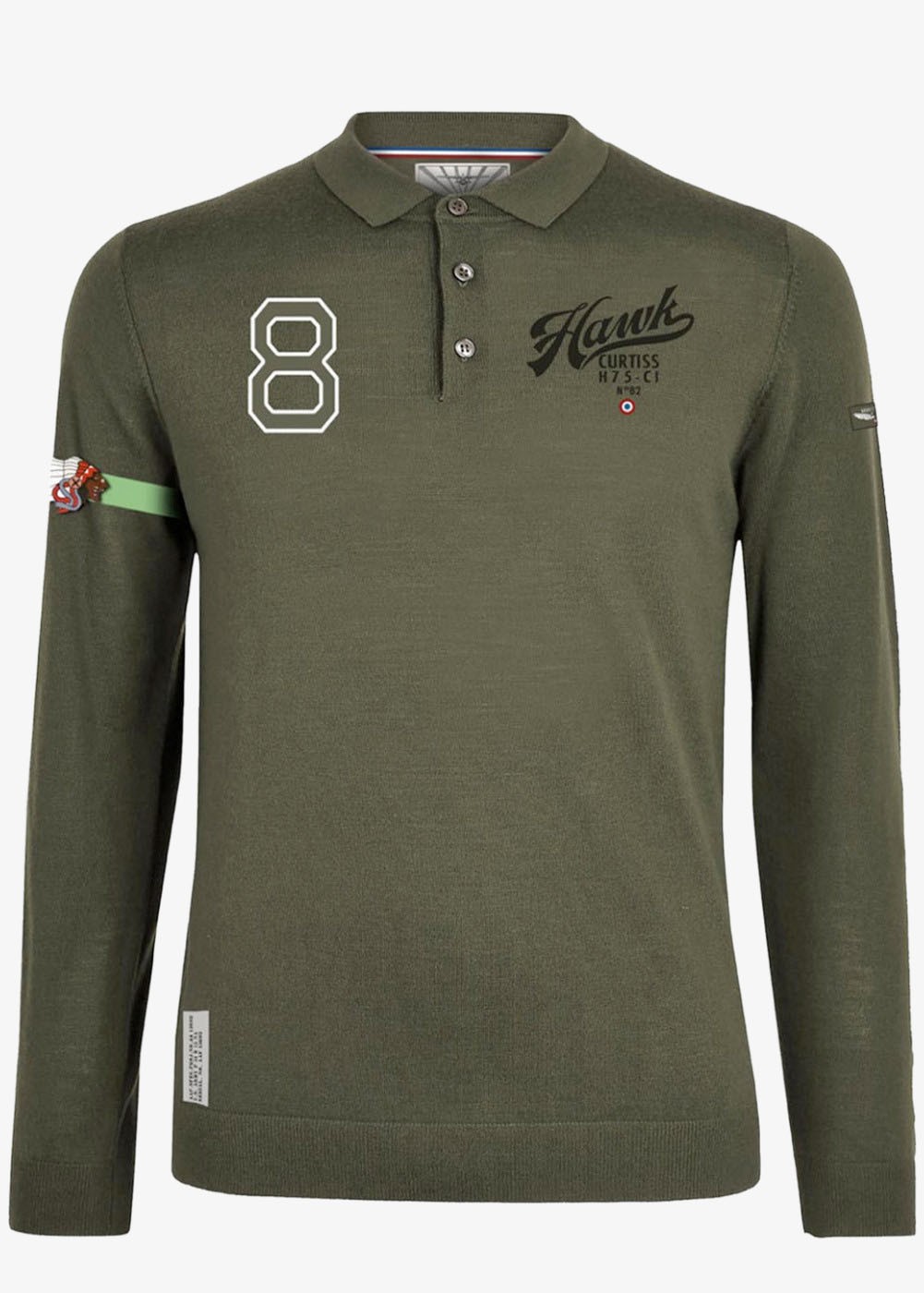 "Hawk 75 - II/5 Lafayette" long sleeves polo | Barnstormer