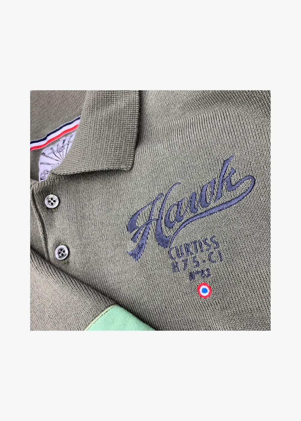 Polo manches longues "Hawk 75 - II/5 Lafayette" | Barnstormer