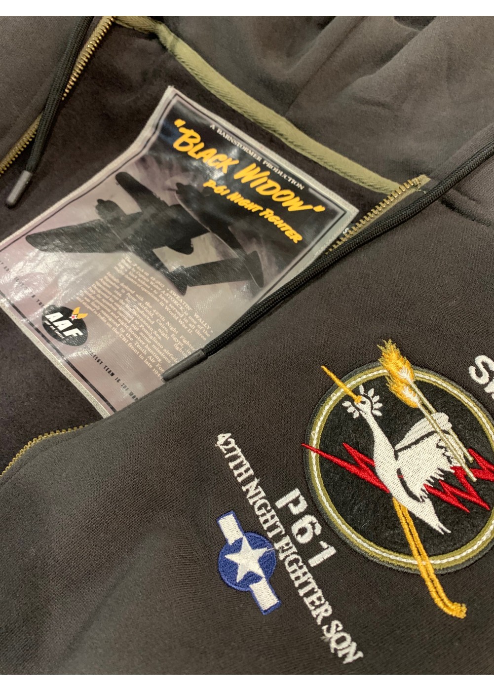 "P-61 Sweatin'Wally" hoodie | Barnstormer