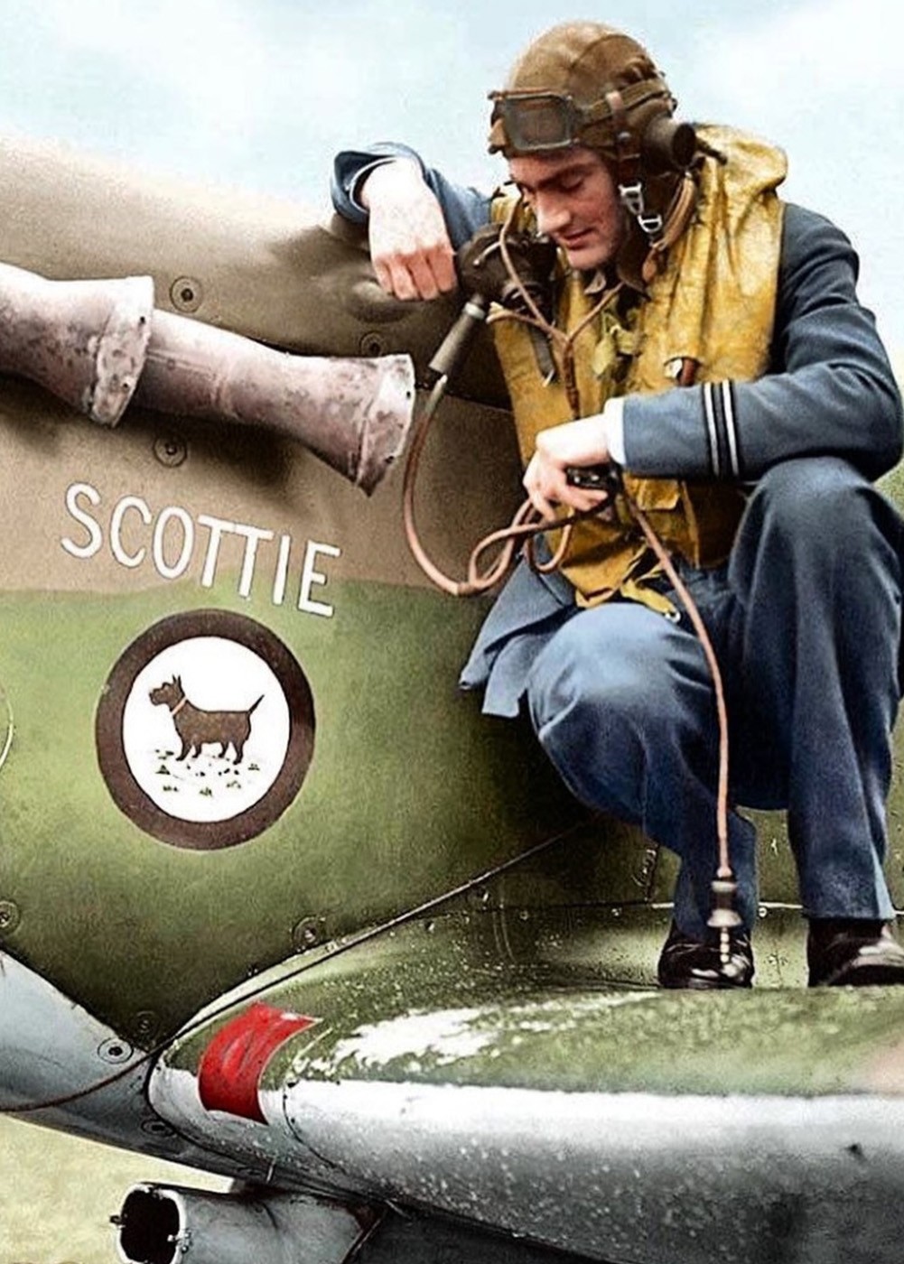 "Scottie - SQN.603" kid's cardigan | Barnstormer