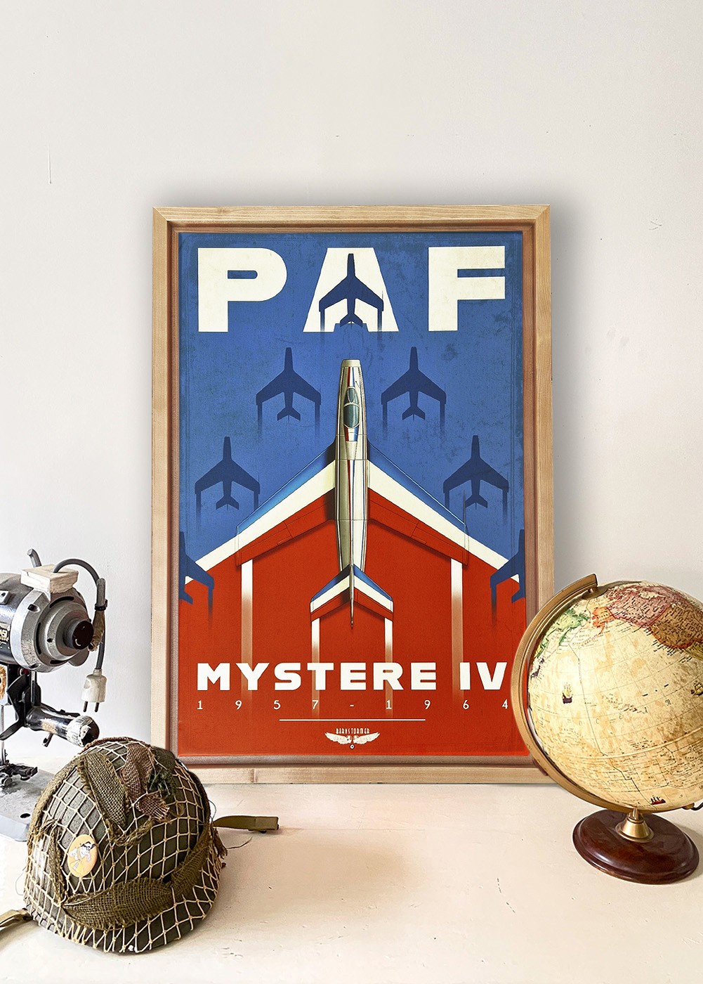 "Mystère IV - PAF" frame | Barnstormer