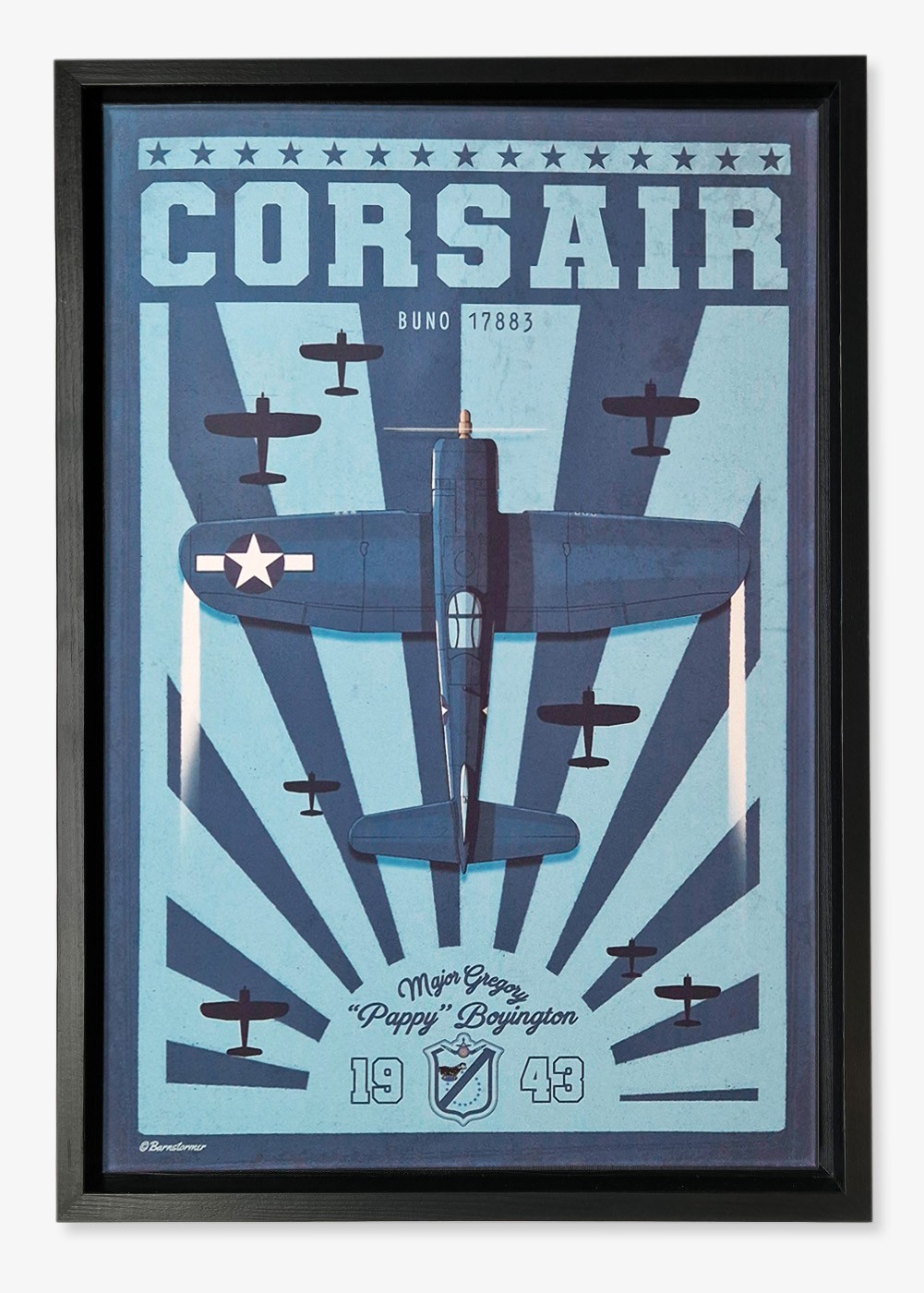 "Corsair Pappy Boyington" frame | Barnstormer