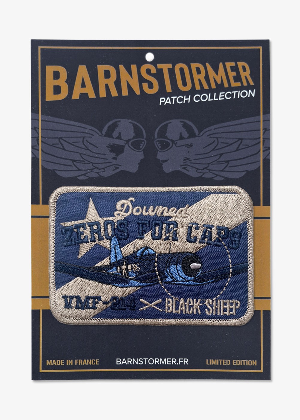 "Pappy Boyington" embroidery patch  | Barnstormer