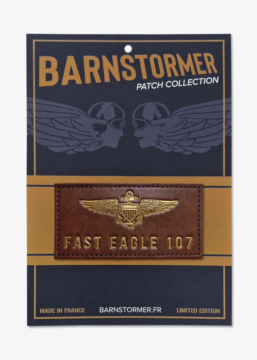 "Fast Eagle 107" leather patch | Barnstormer