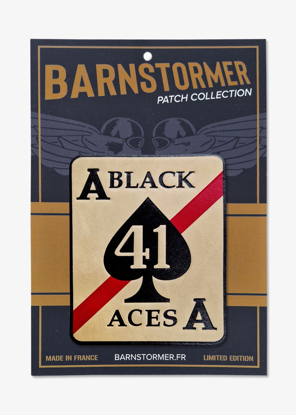 Patch en cuir "Black Aces" | Barnstormer