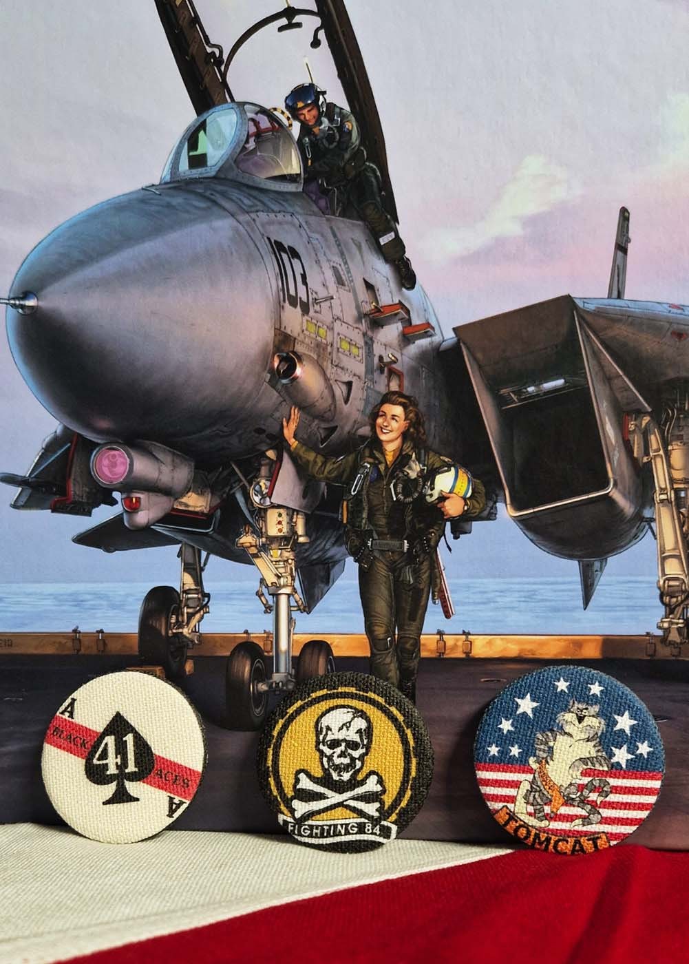 Lot de 3 badges "Tomcat" | Barnstormer