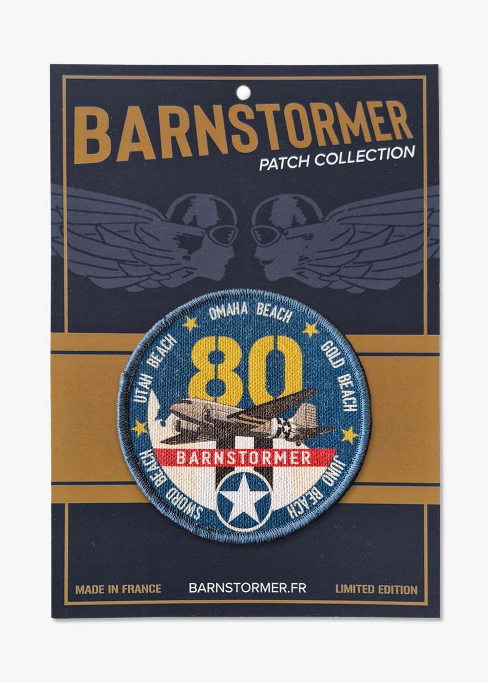 "D-DAY 80th anniversary" patch | Barnstormer