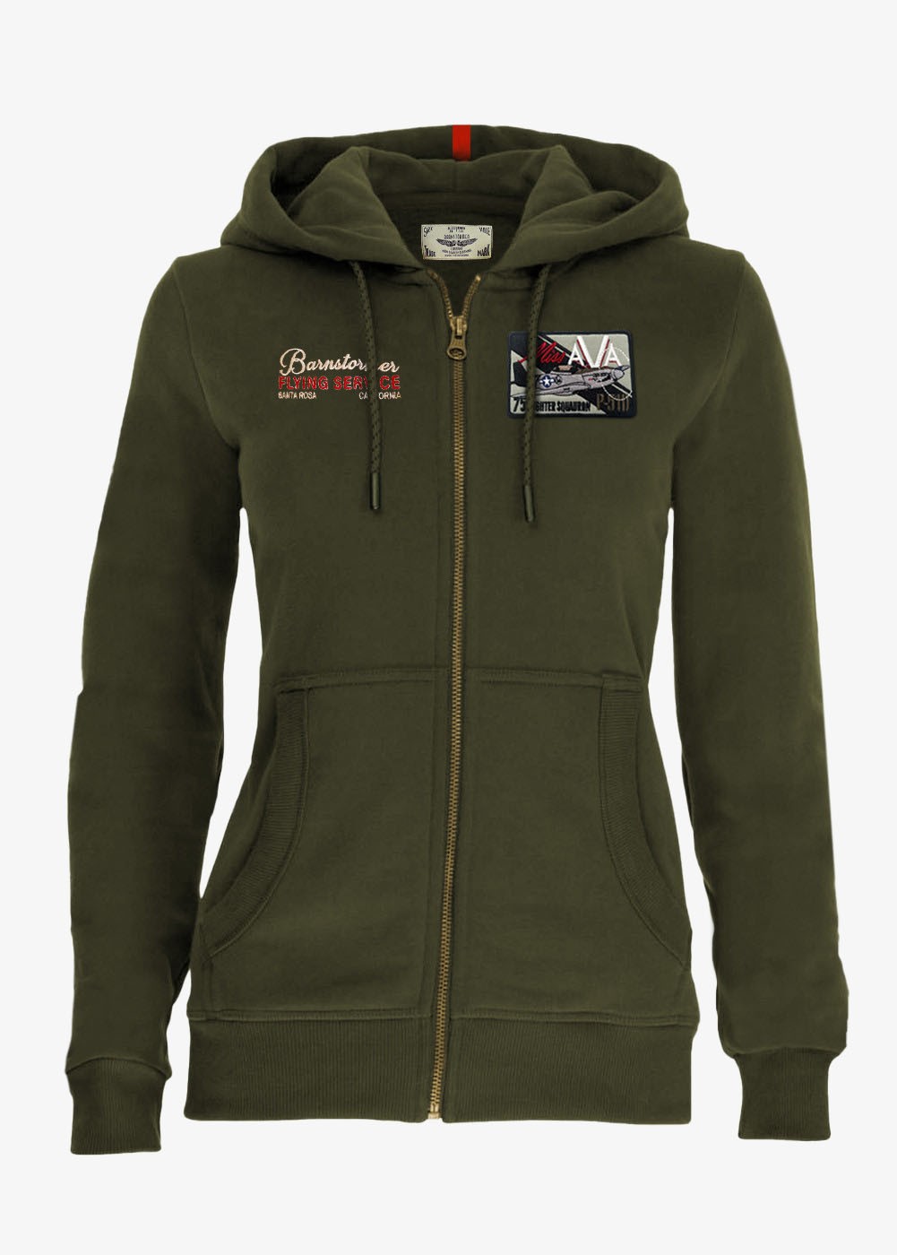 Hoodie femme "Miss AVA P-51D Mustang" | Barnstormer