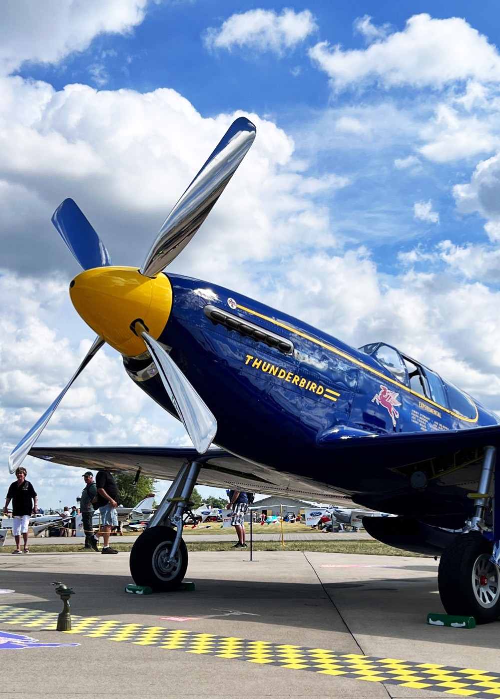 "P-51C Thunderbird" polo - DTAM | Barnstormer