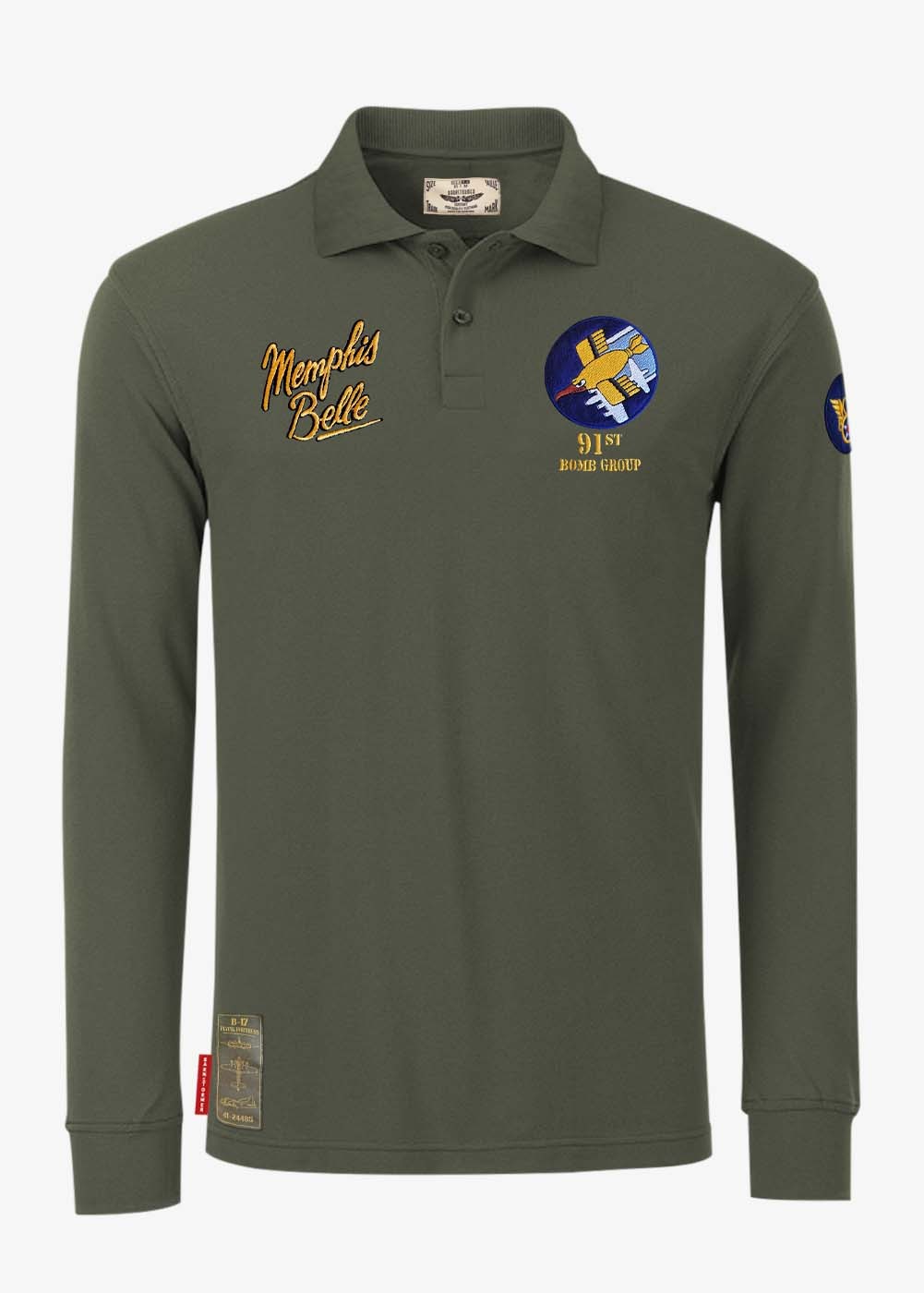 "Memphis Belle" long sleeves polo | Barnstormer