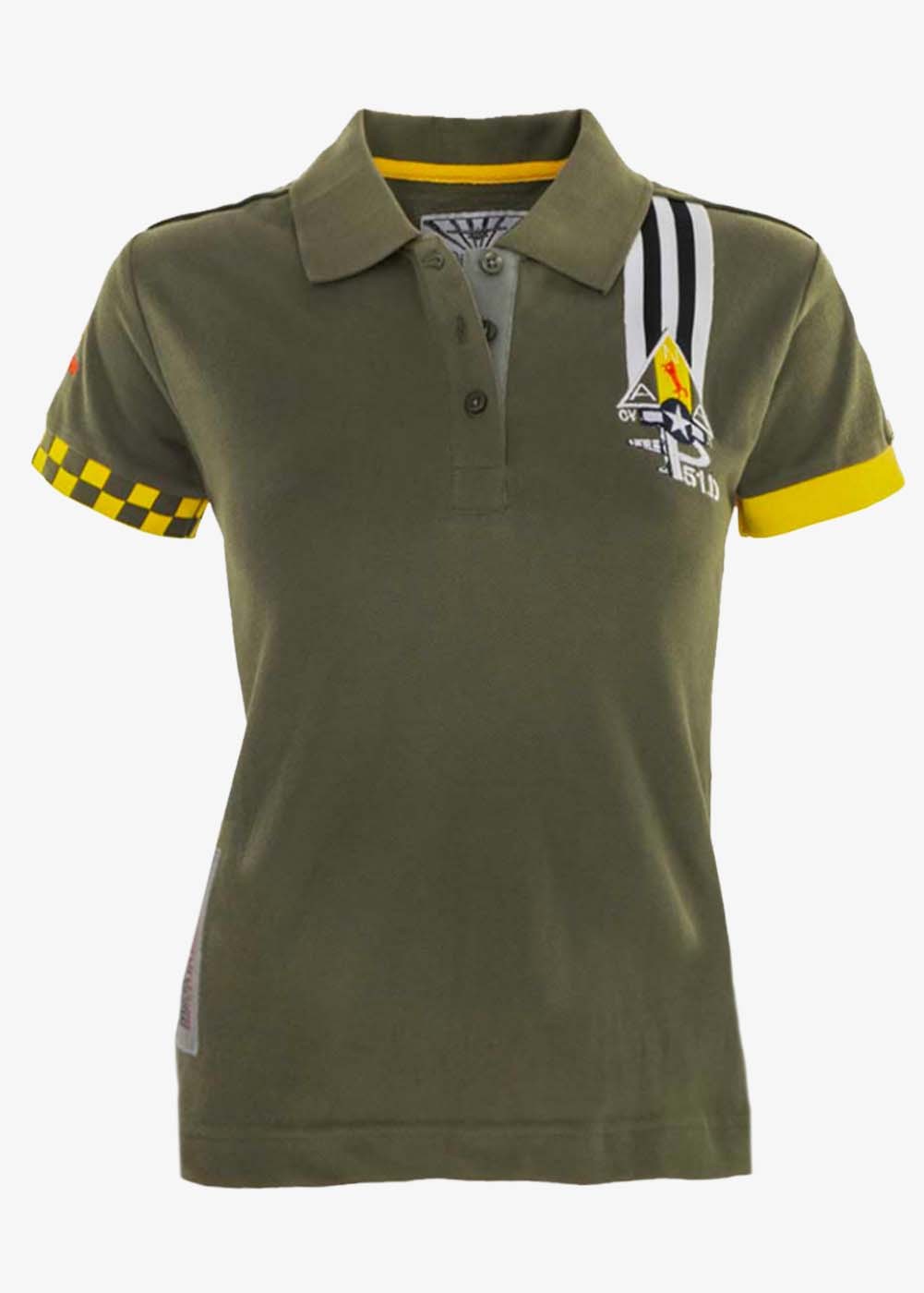 "Mustang P-51 Cape Cod Express" women's polo - D-Day | Barnstormer
