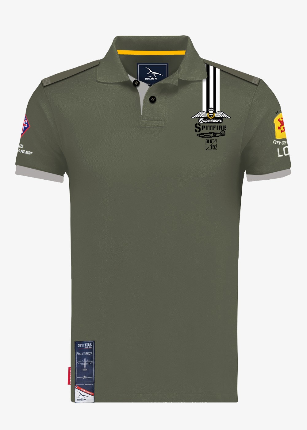 "Spitfire - Pierre Clostermann" polo | Barnstormer