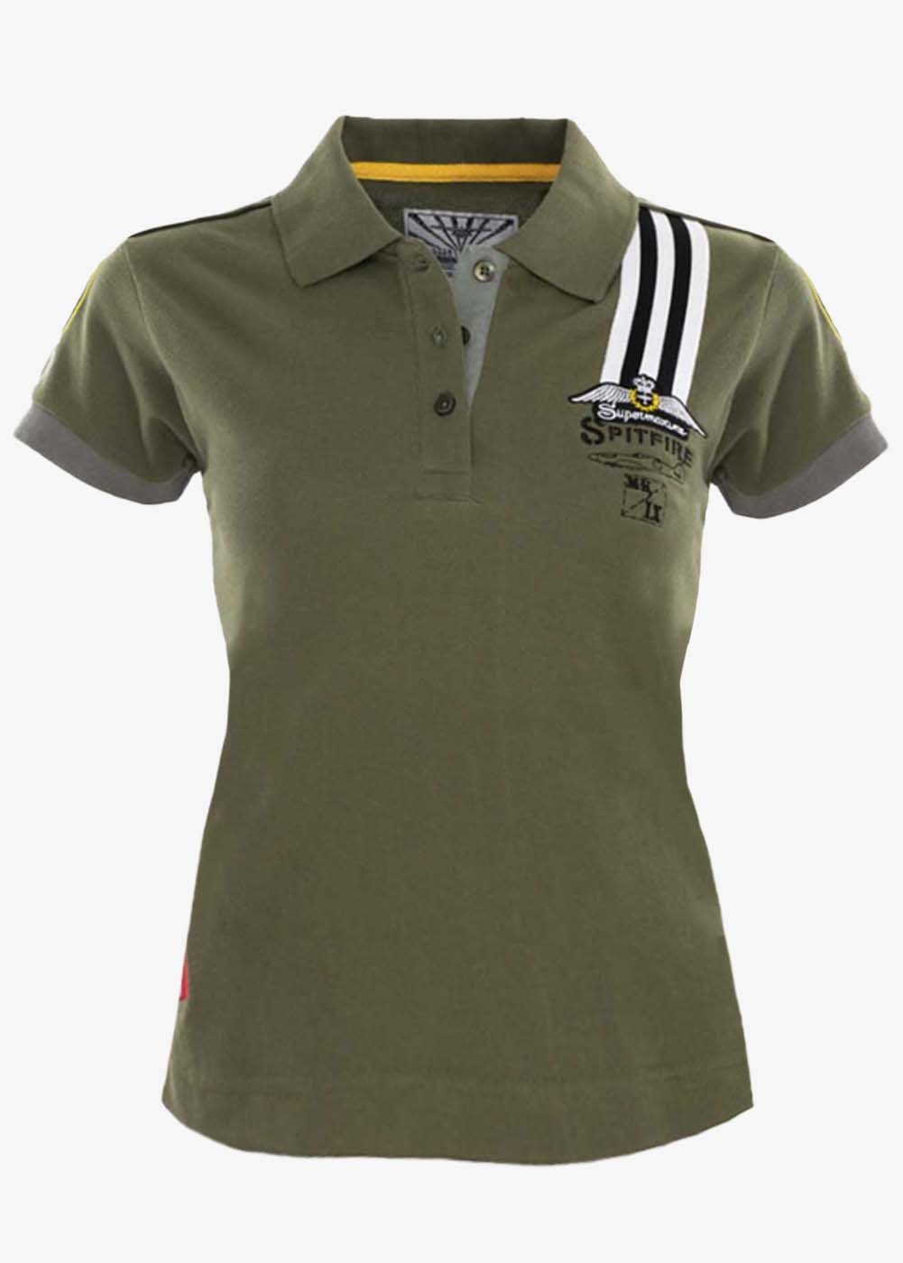 Women's Polo Shirt Spitfire Mk.IXc MJ586 "L OD" - D-DAY | Barnstormer
