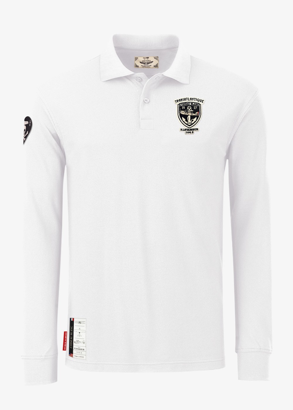Polo manches longues "L'oiseau blanc" | Barnstormer
