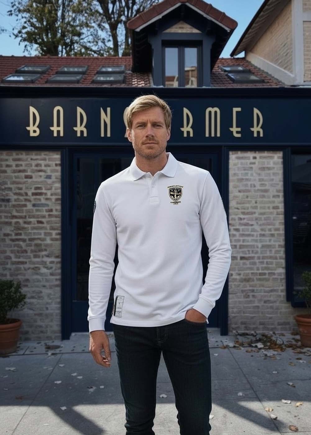 Polo manches longues "L'oiseau blanc" | Barnstormer