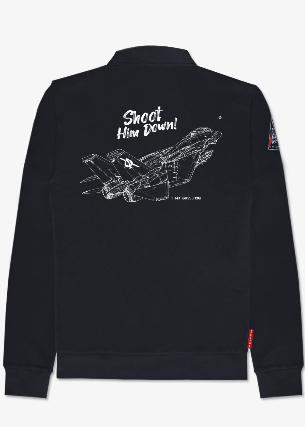 Pull demi-zippé "VF41 Black Aces" | Barnstormer