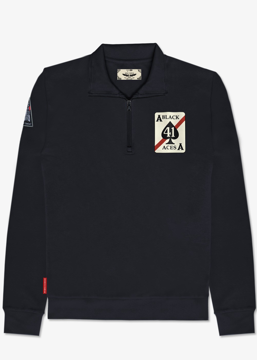 Pull demi-zippé "VF41 Black Aces" | Barnstormer