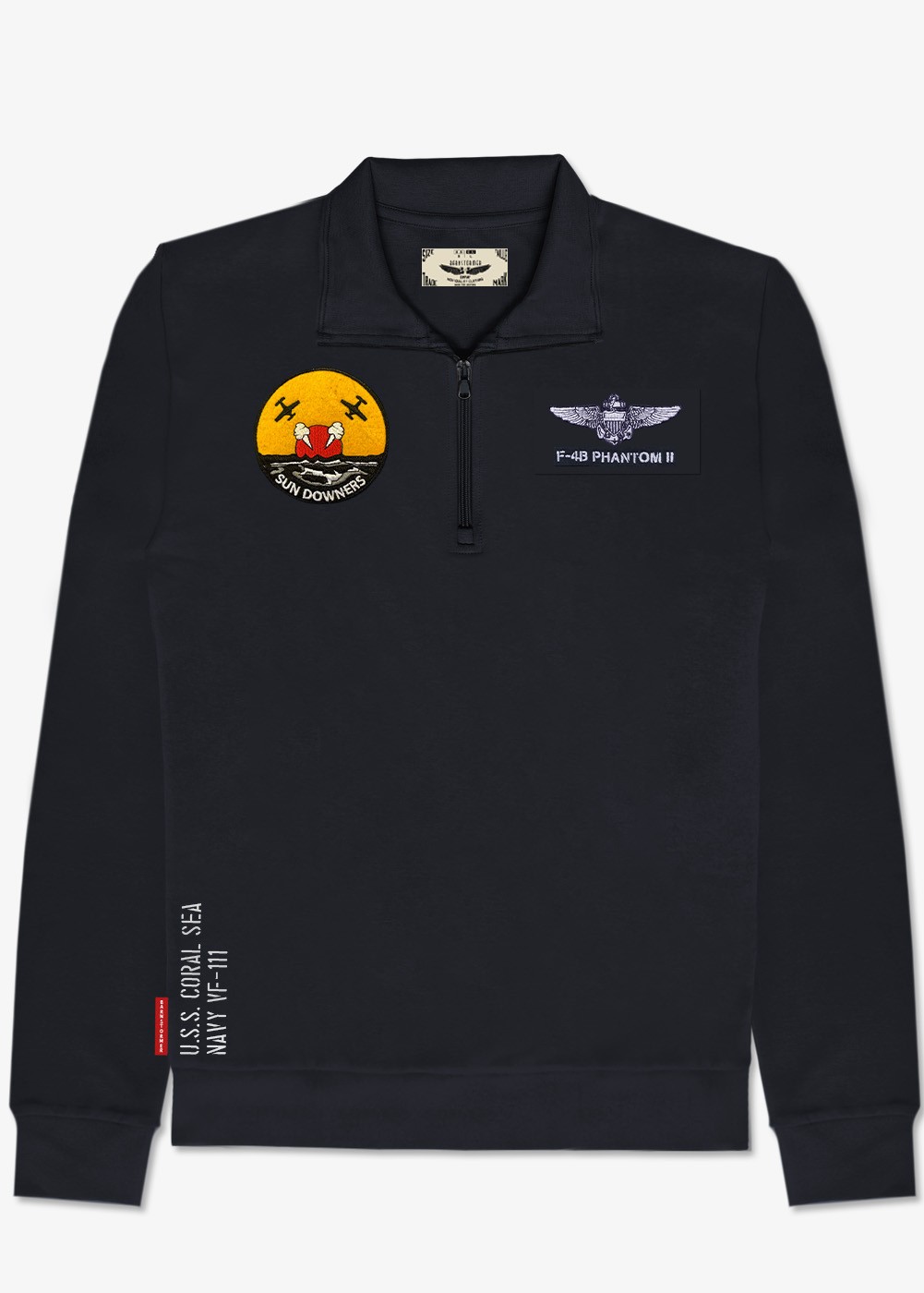 Pull demi-zippé "F-4B Phantom II" | Barnstormer