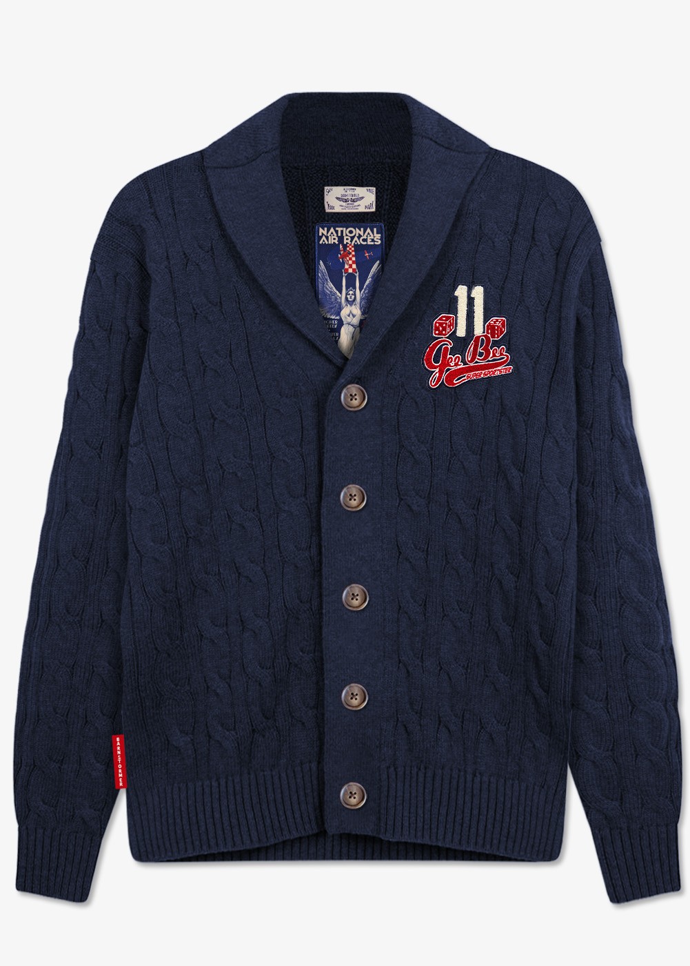"Geebee Sportster" cardigan | Barnstormer