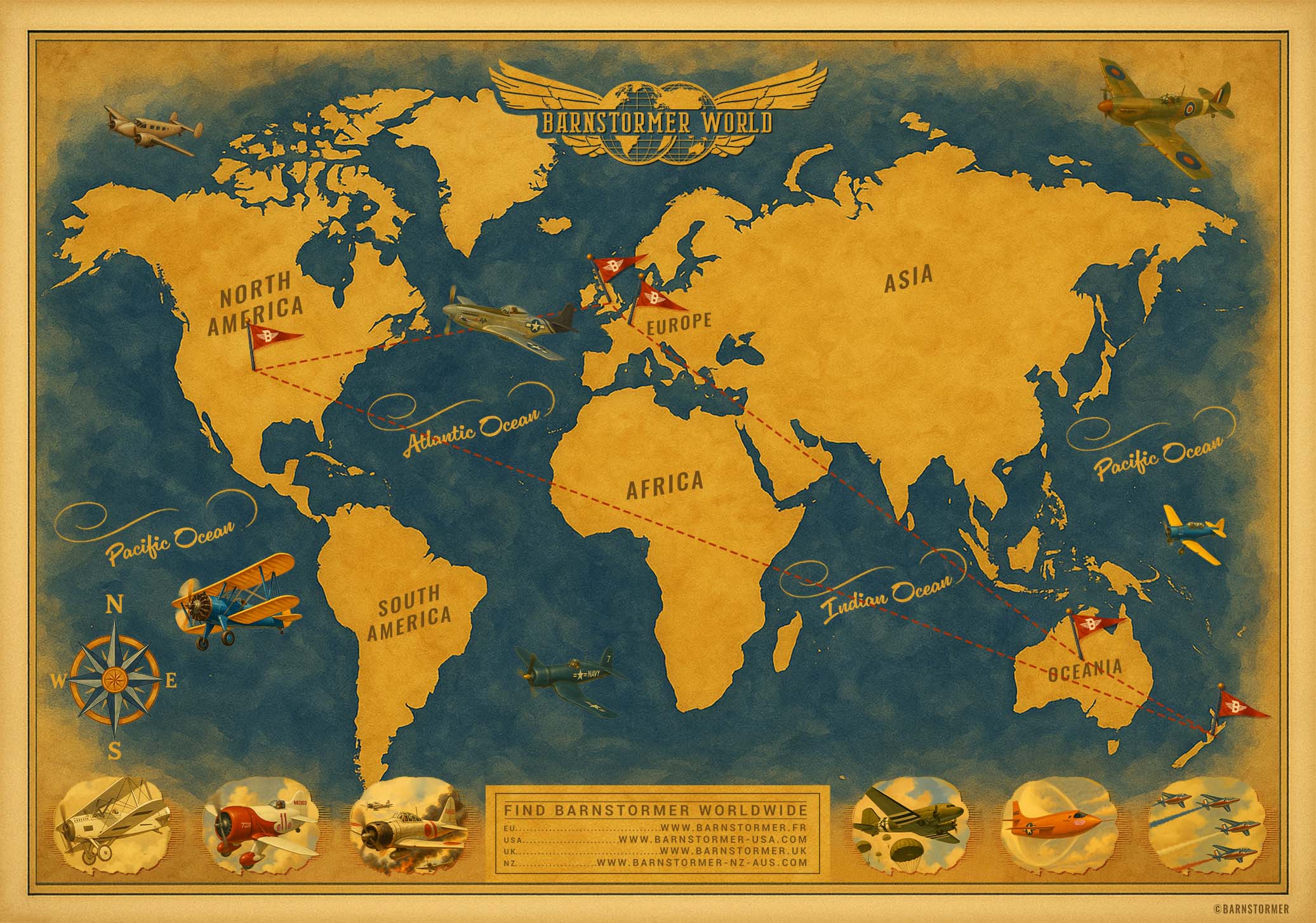 Barnstormer World Map